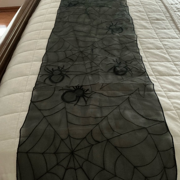 Other - Black Spider Web Table Runner